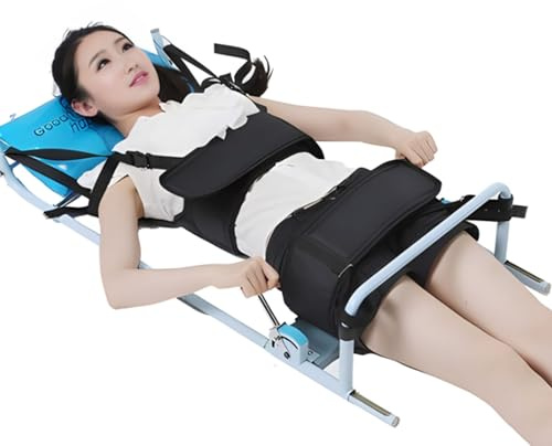 SXTYFBB Cervical and Lumbar Traction Device,Lumbar Stretcher,Cervical and Lumbar Frame,Spinal Decompression Machine Lumbar Belt,Can Be Used for Cervical and Lumbar Traction(A)