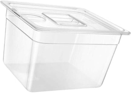 Fazvncv Contenitore a macchina di cottura lenta di grande capacità con la parte lenta della cucina della finestra trasparente per facile