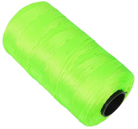 LALAFINA Cuerda Verde Trenzada Para Albañilería y Marcaje De Propiedades, Resistente Intemperie, Cordel De Colores Para Paisajismo y Jardinería, Reutilizable Para Proyectos Exteriores