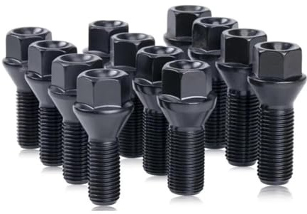 Boulons De Roue En Acier Compatible Avec BMW 36136781150,36136781151,36136781152,hexagonal 17 Mm M12x1,5 M14x1,25 M14x1,5 12 Pièces Boulons De Roue De Voiture, Écrous, Goujons, Écrous De Roue(M14x1.5)