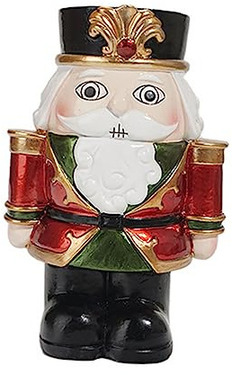 Homoyoyo Bougeoir Noël Casse-Noisette Décoration Table Artisanale Résine Ornement Fêtes