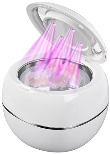 Denture Dome By Ploise, Ploise Denture Dome Cleaner,Protecting Your Dental Health，Ultrasonic Micro-Bubble Cleaner，Ensuring Everything Is Fresh And Hygienic,White