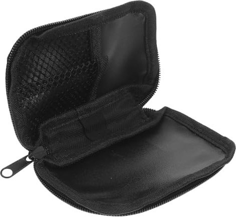 STOBAZA Bolsa de Suministros para Diabéticos Estuche Acolchado de Tela Negra, Resistente al Desgaste Uso Diario y Transporte Seguro de Glucómetros