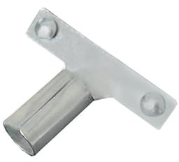 DEWEPRO® Stielhalter für Fassadenspachtel - Zubehör für Flächenspachtel - Durchmesser Aufnahme: 24mm - Lochabstand innen: 8cm - inkl. 2 Flügelschrauen