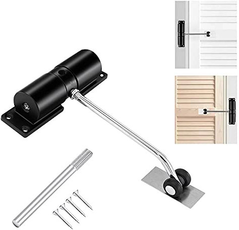 Automatic Spring Closer, Door Closers for Interior Door, Internal Automatic Door Closer, Adjustable Self Closing Door, with Adjusting Rod and Screws, for Automatic Door Closing