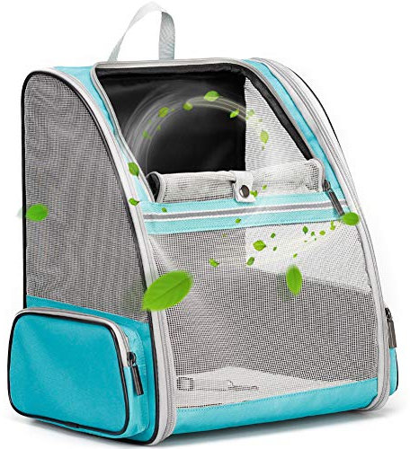 Katzenrucksack, volle Belüftung, Haustier-Tragerucksack für Katzen und kleine Welpen, von Fluggesellschaften zugelassener Katzen-Tragerucksack für Reisen und Wandern