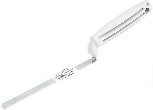 Toolty Tuck Pointer Trowel, Hardened Steel Finger Pointing Trowel, Hand Tool - with Polystyrene Handle - 12mm - Bricklayer, DIY - TLTY-0318