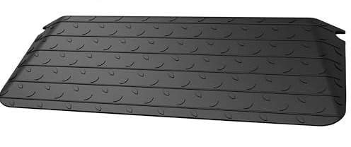 BESEA 2.5 Rise Threshold Ramp Wheelchair Ramp Rubber Curb Ramp for Home Doorways 3.63 Feet Long 2200lbs Load Capacity Power Scooter Ramp