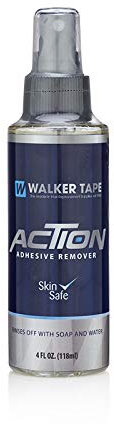Adhesive remover & Lace glue remover | Walker Tapes Action adhesive remover for Double sided tape, Hair extension tape, Lace front tape and wig adhesive | Skin Safe adhesive remover 4FL OZ (118ml)