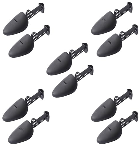 Felenny 5 Pairs Shoe Trees Shoe Stretchers Plastic Adjustable Length Shoe Shaper Support for Men Women