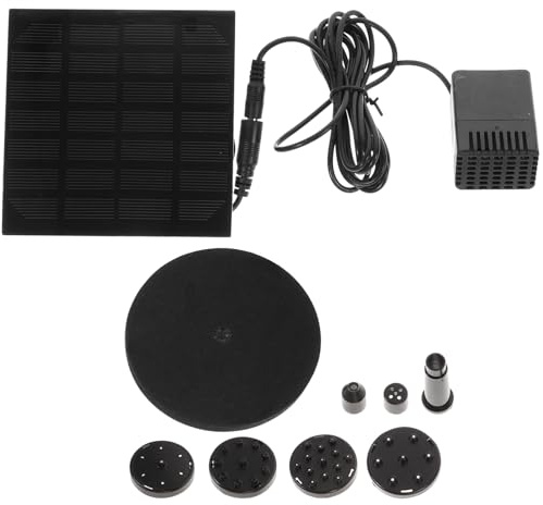 Sosoport 1.2w Solar Wasserpumpe Für Teich Mit Sprühköpfen Solarbetrieben h Förderleistung Geeignet Für Springbrunnen Wasserfälle Aquarien Und Gartendekoration