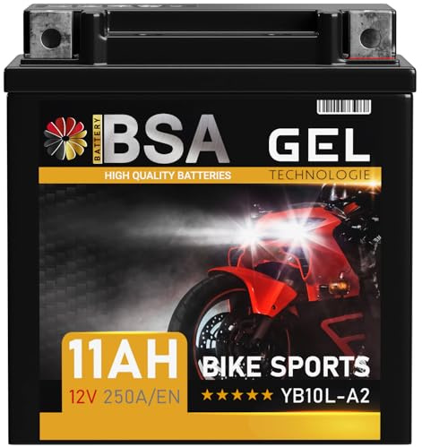 BSA YB10L-A2 GEL Motorrad-Batterie 12V 11Ah YB10L-A2 51113 YB10L-B2
