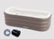 Tubble® Baignoire Spa Gonflable - Fonction Bain Moussant - Pliable pour Adulte - Débit d'Eau Réglable - Ambient Taupe - 255 L