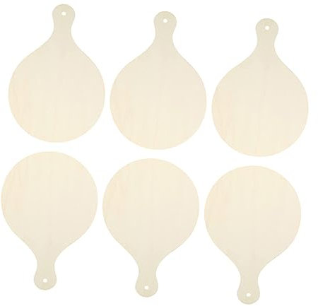 Ciieeo 6stücke Holzbrett Mit Griff Für Schneiden Kleines Diy-schneidebrett Aus Echtholz Dekoratives Holztablett Für Brot Käse Obst Und Vorspeisen
