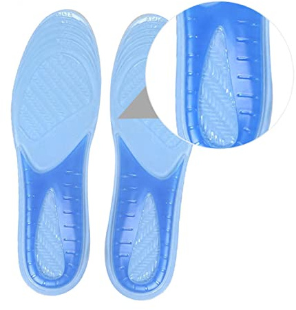 GARVALON Gel Einlegesohlen Sommerstimmung für Sport Schuhe Herren und Damen rutschfest schmerzlindernd und atmungsaktiv zuschneidbar mit Dicker Polsterung für Frühling und Sommer