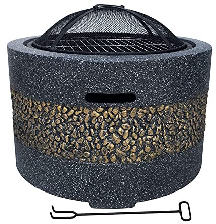 Tavolo per braciere da Esterno, braciere da Giardino, riscaldatori e bracieri, Barbecue/braciere, braciere a Legna, griglia con griglia