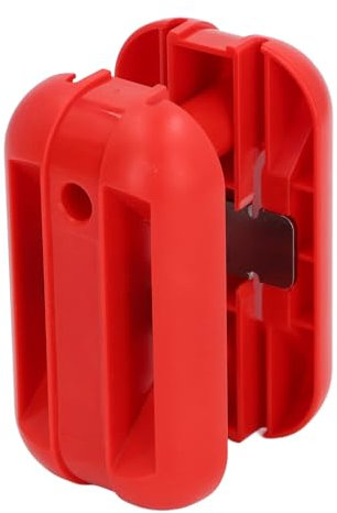 Tondeuse à Bandes Manuelle à Double Bordure avec Lames en Carbure de Tungstène, Raboteuse Manuelle pour Bavures (Rouge)