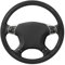 GLOSKIN Funda Volante Coche, Universal, 38 cm, Cuero, Negro