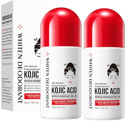 Lot de 2 rouleaux de déodorants anti-transpirants pour hommes et femmes, anti-transpirant rapide, élimination des odeurs à long terme, améliore l'état de la peau en douceur et confortablement pour la