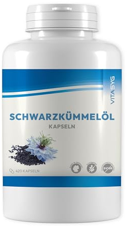 Schwarzkümmelöl – 420 Softgel - Kapseln mit 1.000 mg Tagesdosis