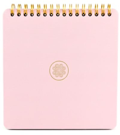 Petal Pink Journal | Mandala Coloring Book | Paint and Journal for Mindfulness Relaxation | Spiral Bound Little A5 Travel Size | Zenn Meditation Art