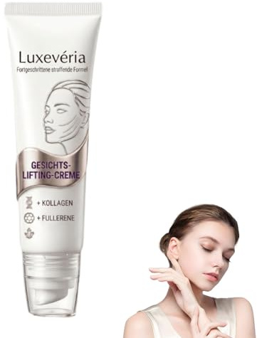 Luxeveria Reshape Straffende Gesichtscreme mit Fullerene, Luxeveria Fortgeschrittene Straffende Formel, Magic Collagen Fullerene, Magec Creme für kreppige Haut (1 Stück)