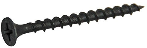 1000 Stk. QZ Schnellbauschrauben Grobgewinde Typ C Trompetenkopf 3.9x35 PH-2 Stahl gehärtet phosphatiert schwarz