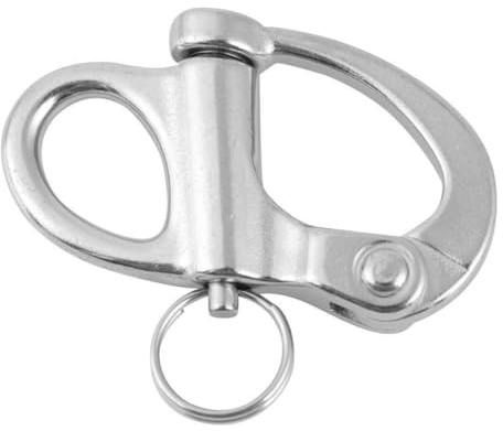 Alomejor Manille à Mousqueton Pivotant à Emerillon Maillons Rapides en 304 INOX Matériel pour Kayak Canot Yacht Bateaux