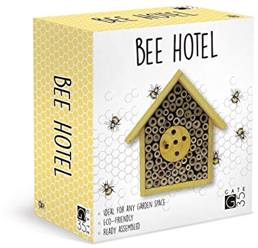 Eco-Friendly Bee House Hotel - Insect Nest Box for Gardens and Yards