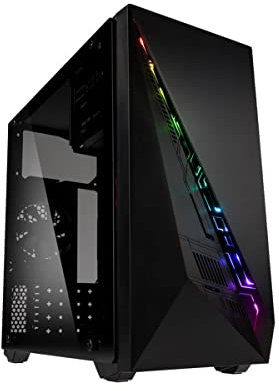 KOLINK Inspire K2 Micro ATX Case Computer Case RGB, PC Case in vetro, Mini ATX PC Case PC Piccolo Computer Case Gaming