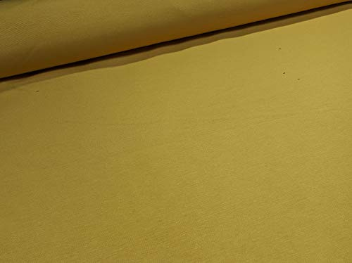 RIVERO Tejidos. Tejido de loneta Lisa en Color Mostaza nº 203 con 280 cm de Ancho. Se Vende por Metros. Ideal para la confección de Cortinas, Cojines, Bolsos,