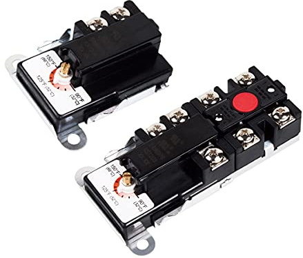 KST 200 & 203 Termostato elettrico scaldabagno per riscaldatori a doppio elemento, termostato elemento superiore, certificazione UL, nero
