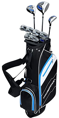 Prosimmon Golf V7-1 Inch Mens Right Hand Graphite/Steel Clubs Set + Bag Regular