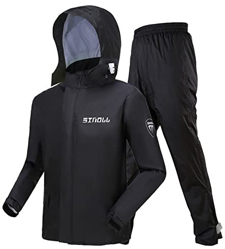 Regenkombi Herren Damen Wasserdicht Atmungsaktiv Motorrad Regenanzug Regenbekleidung Regenmantel Jacke Hose unterteile Set Anzug Arbeit Camping ​Angeln