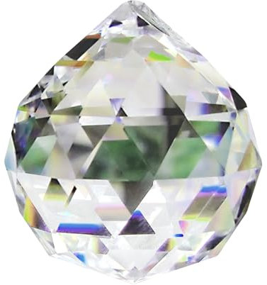 GOIYZTTR Transparente Bola de Cristal Prisma 60mm Cristal Prisma Colgante Cuelgan Facetadas Suncatcher para Luces de Techo y Decoración del Hogar