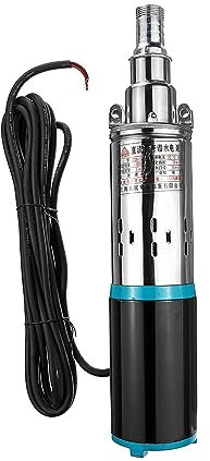 HEXEH water pump submersible 12V/24V Water Pump High Lift 25m Solar High Pressure Deep Well Pump Submersible DC Pump Agricultural Irrigation Garden (Size : 12V)