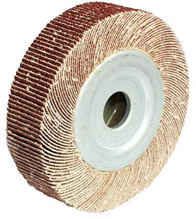 BomDog Mola, 1 Ruota Lamellare da 4 Pollici 90 X 16 Mm Mole per Carta Vetrata Disco Abrasivo Lucidatura Di Metallo, Legno e Plastica