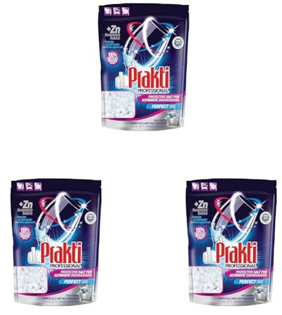 Clovin dr.PraktiSel pour lave-vaisselle en mini pastille (Doypack avec fenêtre de visualisation) 1,5 kg (Lot de 3)