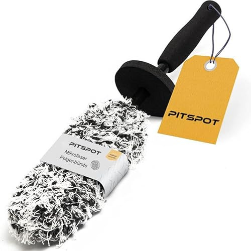 Pitspot® - Mikrofaser Felgenbürste geeignet für alle Felgentypen, für eine Schonende und einfache Reinigung für Felgen - Auto Felgen Bürste