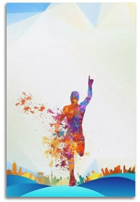 Kunst-Sport-Poster, minimalistisches Poster für Schlafzimmer, Leichtathletik, Wettbewerb, Marvel-Poster, dekorative Malerei, Leinwand, Wandposter für Schlafzimmer, Dekoration und Kunstdruck, moderne
