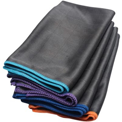 Maison culte maisonculte TopClean- Chiffon en Fibre de Carbone - 2/3/4 Serviette Nettoyage sans Trace 40 * 50cm pour Verre, Vitre, Lunettes, Vaisselle, Cuisine, Ménage