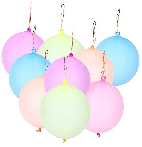 WESIEVYA 30pcs Punch Balloons for Boy Girl Punch Balloons with Rubber Band Handles for Party Favors Games and Outdoor Activities for Birthdays and Celebrations