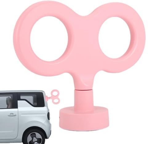 Cute Wind-up Key,3D Car Windup Key,Hood Ornament 3D Car Windup Key Electric Rotating Spring Key | Car Decoration,Special Day Car Exterior Decoration 3D Car Windup Key,Car Roof Decoration - Car