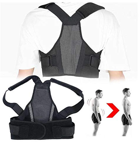 QWAXTRIW 5 tamaños Corrector de Postura Corrector Ajustable Pinal de la Espalda Back Supportable Back Aftancial Corrección del Hombro del Estudiante, XS