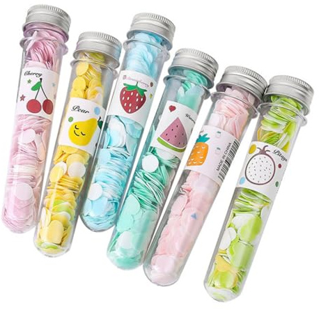 Toyvian 6piezas Jabón Portátil Pastillas De Jabón Láminas para Viaje Camping Senderismo Uso Seguro y Práctico