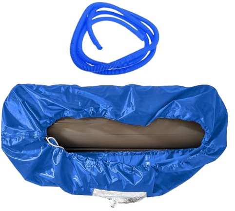 Kit de nettoyage pour climatiseur – Housse de lavage divisée avec tuyau de drainage | Sac de nettoyage imperméable réutilisable, accessoires ménagers pour appartement, hôtel, maison