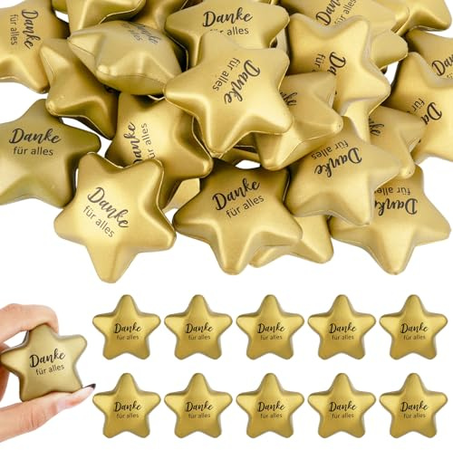 20 Stück Stern Stressball Erwachsene, Stressbälle Erwachsene Squishy Antistressbälle, Kleines Dankeschön Stress Relief Abschiedsgeschenk Kollegen Gastgeschenke Schule Belohnung