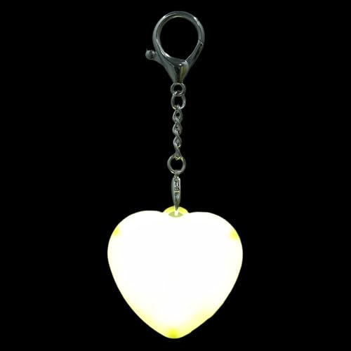 ELEOUTI Lámpara LED para Bolso Recargable con Sensor Táctil Forma de Corazón Pequeña Luz Amarilla para Interior de Bolsos Luz Nocturna Portátil Adecuado para San Valentín y Uso Diario