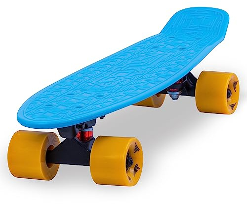 Flybar 22 Inch Kids Skateboard – Complete Mini Cruiser Skateboards for Kids Ages 6-12, Skate Board for Kid Girls Boys, Outdoor Toys, Lightweight, Non-Slip Deck, ABEC-7 Bearings, Holds up to 175 lbs