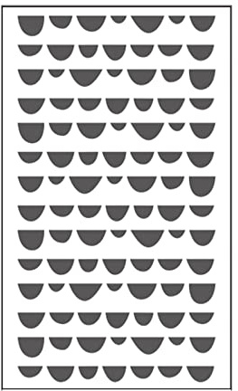 Vaessen Creative Prägefolder Kieselsteine, 7, 6 x 12, 7 cm